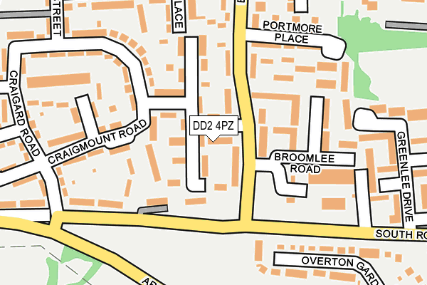 DD2 4PZ map - OS OpenMap – Local (Ordnance Survey)