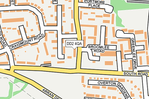DD2 4QA map - OS OpenMap – Local (Ordnance Survey)