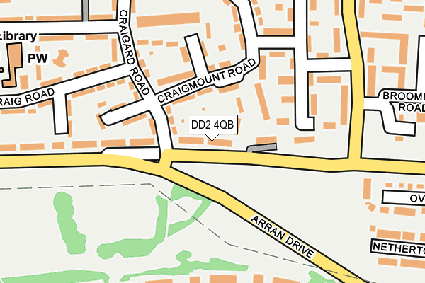 DD2 4QB map - OS OpenMap – Local (Ordnance Survey)