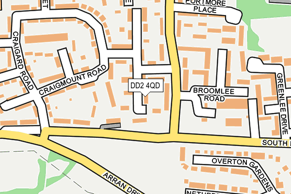 DD2 4QD map - OS OpenMap – Local (Ordnance Survey)