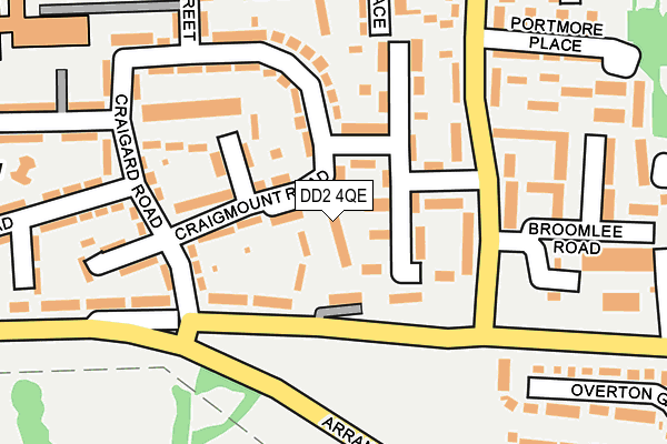 DD2 4QE map - OS OpenMap – Local (Ordnance Survey)
