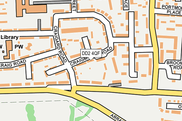 DD2 4QF map - OS OpenMap – Local (Ordnance Survey)