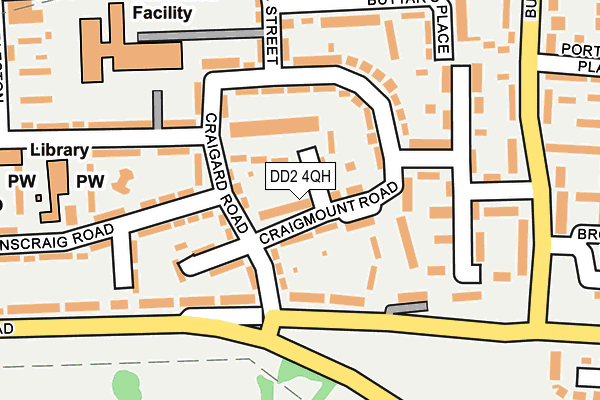 DD2 4QH map - OS OpenMap – Local (Ordnance Survey)