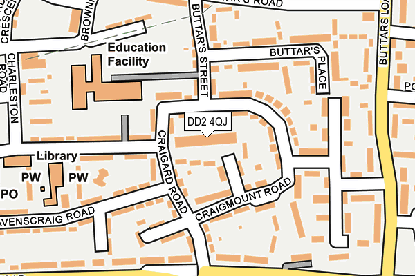 DD2 4QJ map - OS OpenMap – Local (Ordnance Survey)