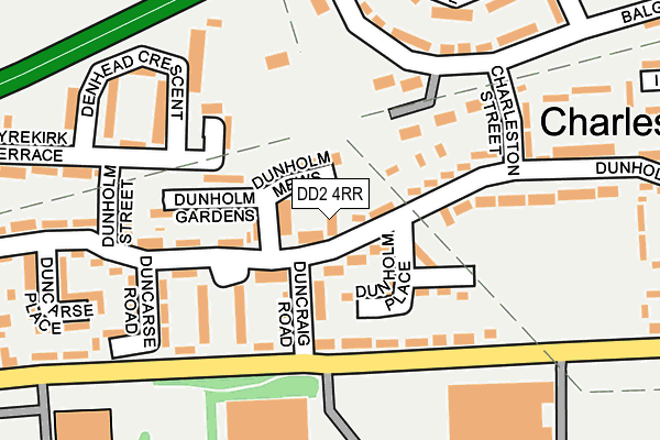 DD2 4RR map - OS OpenMap – Local (Ordnance Survey)