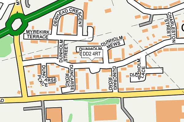 DD2 4RT map - OS OpenMap – Local (Ordnance Survey)