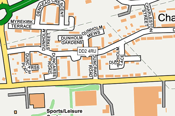 DD2 4RU map - OS OpenMap – Local (Ordnance Survey)