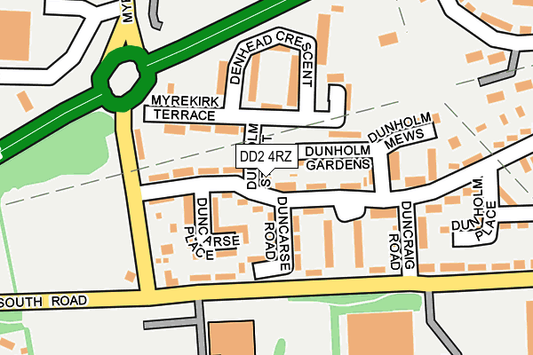 DD2 4RZ map - OS OpenMap – Local (Ordnance Survey)