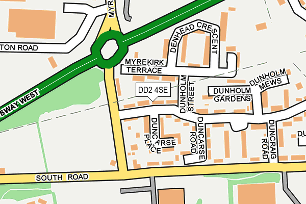 DD2 4SE map - OS OpenMap – Local (Ordnance Survey)