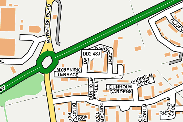DD2 4SJ map - OS OpenMap – Local (Ordnance Survey)