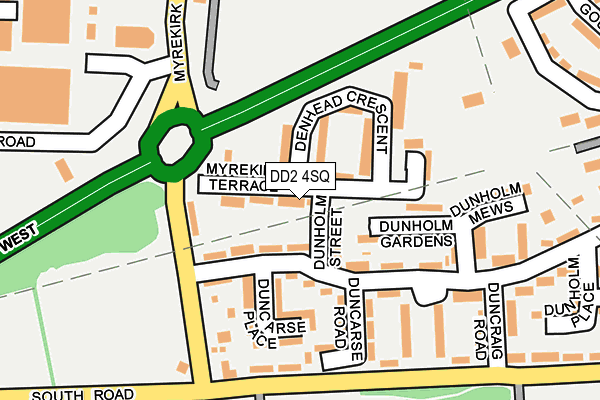 DD2 4SQ map - OS OpenMap – Local (Ordnance Survey)