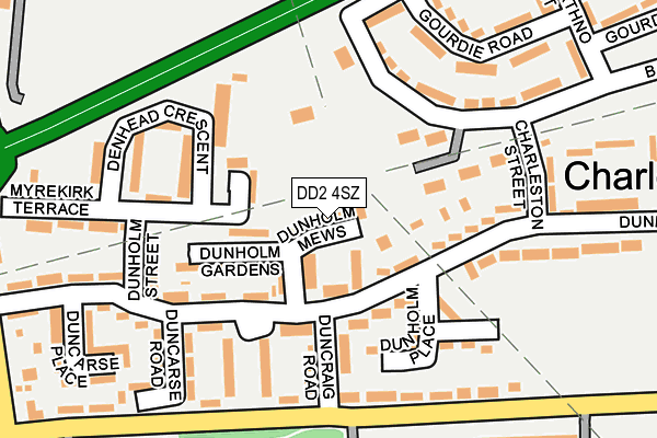 DD2 4SZ map - OS OpenMap – Local (Ordnance Survey)