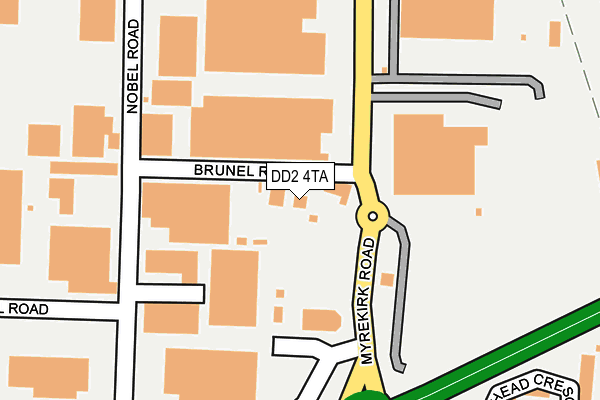 DD2 4TA map - OS OpenMap – Local (Ordnance Survey)