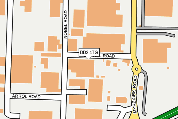 DD2 4TG map - OS OpenMap – Local (Ordnance Survey)