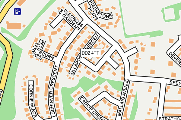 DD2 4TT map - OS OpenMap – Local (Ordnance Survey)