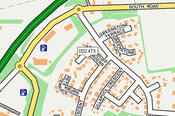 DD2 4TX map - OS OpenMap – Local (Ordnance Survey)