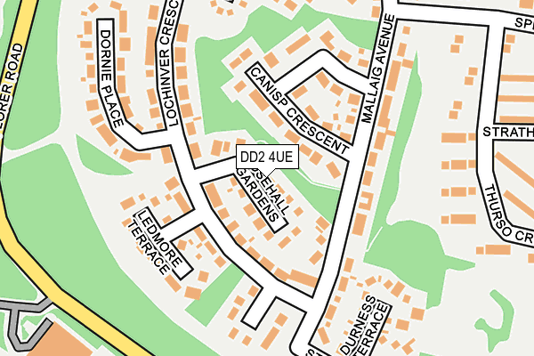 DD2 4UE map - OS OpenMap – Local (Ordnance Survey)