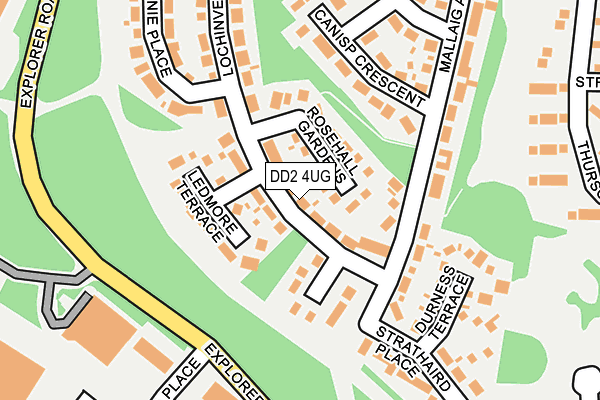 DD2 4UG map - OS OpenMap – Local (Ordnance Survey)