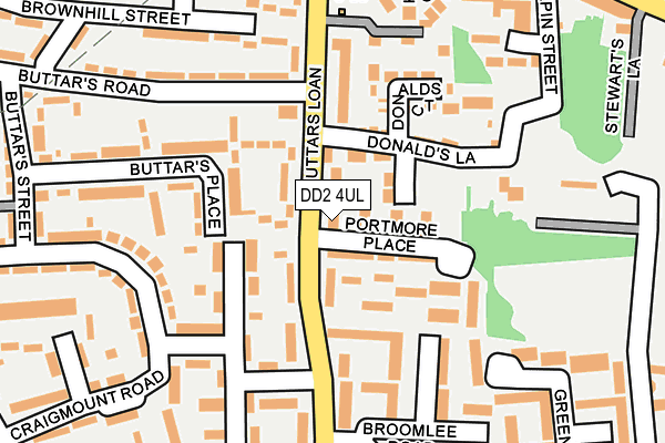 DD2 4UL map - OS OpenMap – Local (Ordnance Survey)