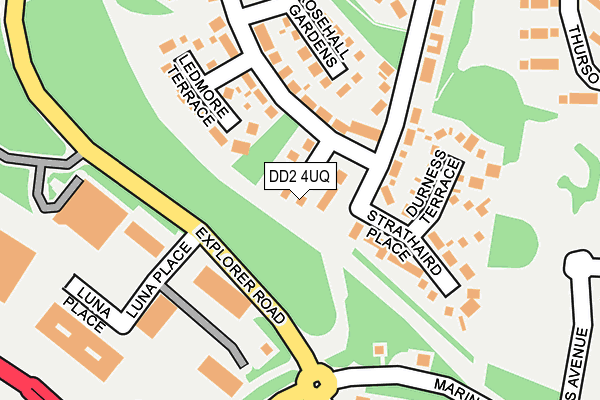 DD2 4UQ map - OS OpenMap – Local (Ordnance Survey)