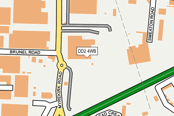 DD2 4WB map - OS OpenMap – Local (Ordnance Survey)