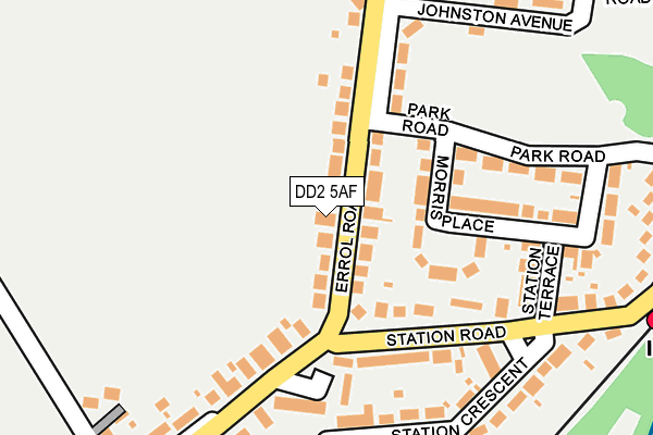 DD2 5AF map - OS OpenMap – Local (Ordnance Survey)