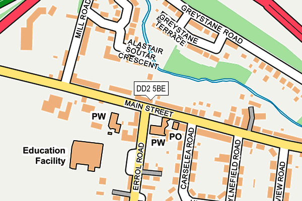 DD2 5BE map - OS OpenMap – Local (Ordnance Survey)