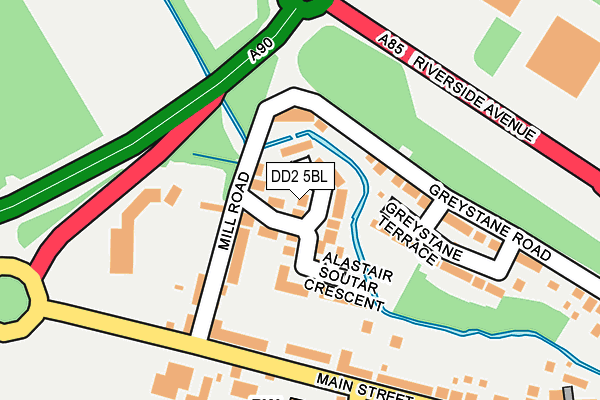 DD2 5BL map - OS OpenMap – Local (Ordnance Survey)