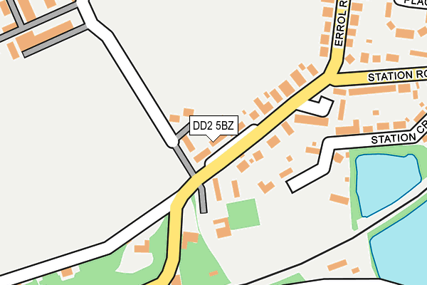 DD2 5BZ map - OS OpenMap – Local (Ordnance Survey)
