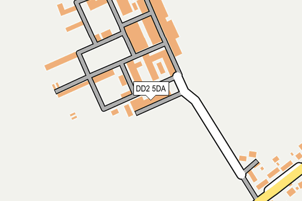 DD2 5DA map - OS OpenMap – Local (Ordnance Survey)