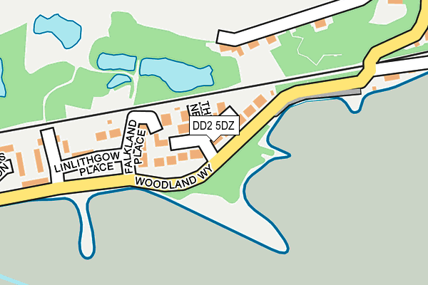 DD2 5DZ map - OS OpenMap – Local (Ordnance Survey)