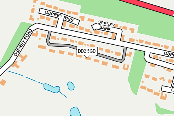 DD2 5GD map - OS OpenMap – Local (Ordnance Survey)