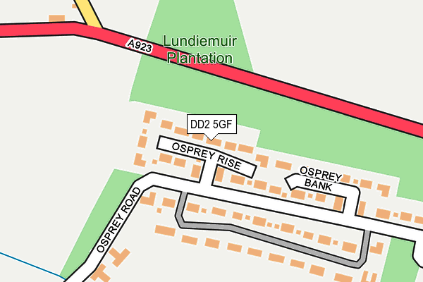 DD2 5GF map - OS OpenMap – Local (Ordnance Survey)