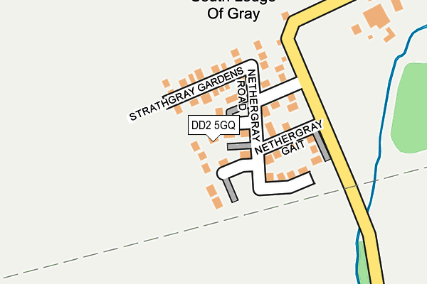 DD2 5GQ map - OS OpenMap – Local (Ordnance Survey)