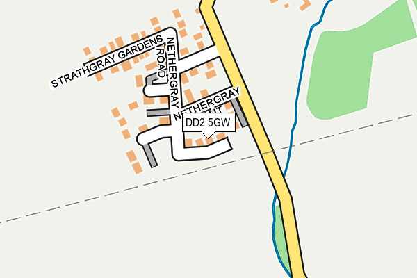 DD2 5GW map - OS OpenMap – Local (Ordnance Survey)
