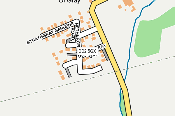 DD2 5GX map - OS OpenMap – Local (Ordnance Survey)