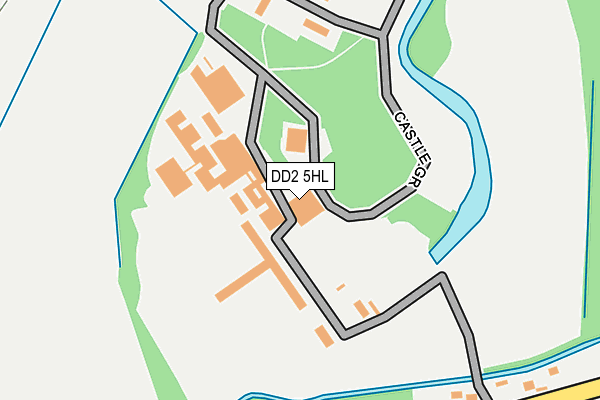 DD2 5HL map - OS OpenMap – Local (Ordnance Survey)