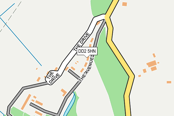 DD2 5HN map - OS OpenMap – Local (Ordnance Survey)