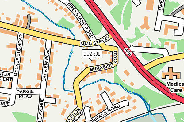 DD2 5JL map - OS OpenMap – Local (Ordnance Survey)