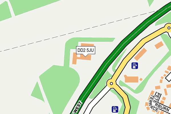 DD2 5JU map - OS OpenMap – Local (Ordnance Survey)