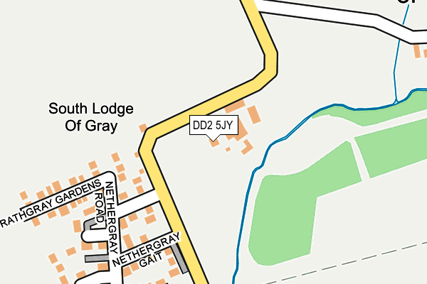 DD2 5JY map - OS OpenMap – Local (Ordnance Survey)