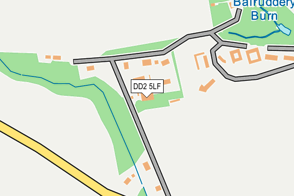 DD2 5LF map - OS OpenMap – Local (Ordnance Survey)