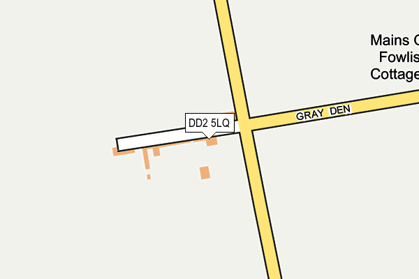 DD2 5LQ map - OS OpenMap – Local (Ordnance Survey)