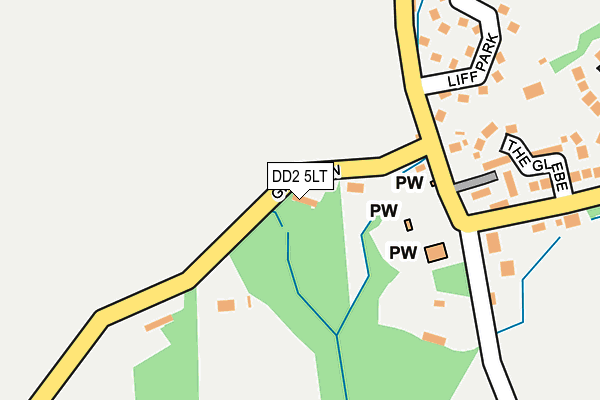 DD2 5LT map - OS OpenMap – Local (Ordnance Survey)