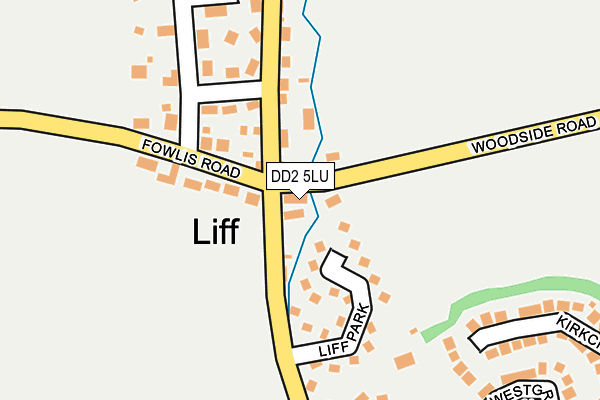 DD2 5LU map - OS OpenMap – Local (Ordnance Survey)