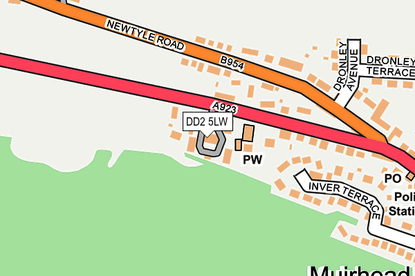 DD2 5LW map - OS OpenMap – Local (Ordnance Survey)