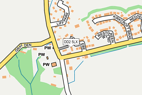 DD2 5LX map - OS OpenMap – Local (Ordnance Survey)