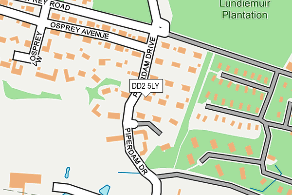 DD2 5LY map - OS OpenMap – Local (Ordnance Survey)