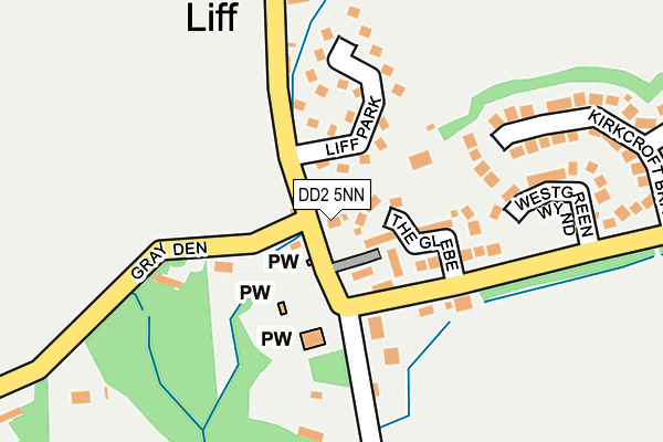 DD2 5NN map - OS OpenMap – Local (Ordnance Survey)