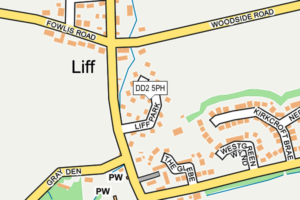 DD2 5PH map - OS OpenMap – Local (Ordnance Survey)